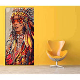 Painting by Numbers Woman Native American